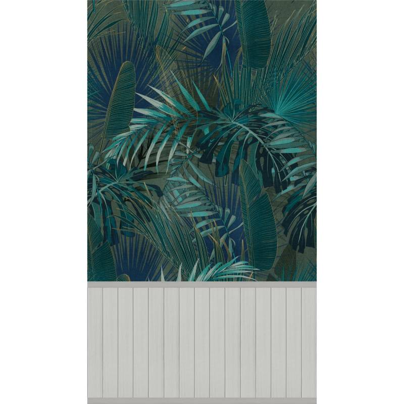 A.S. Création Vliestapete Wallpanel Dschungel Blau-Grün von AS-Creation