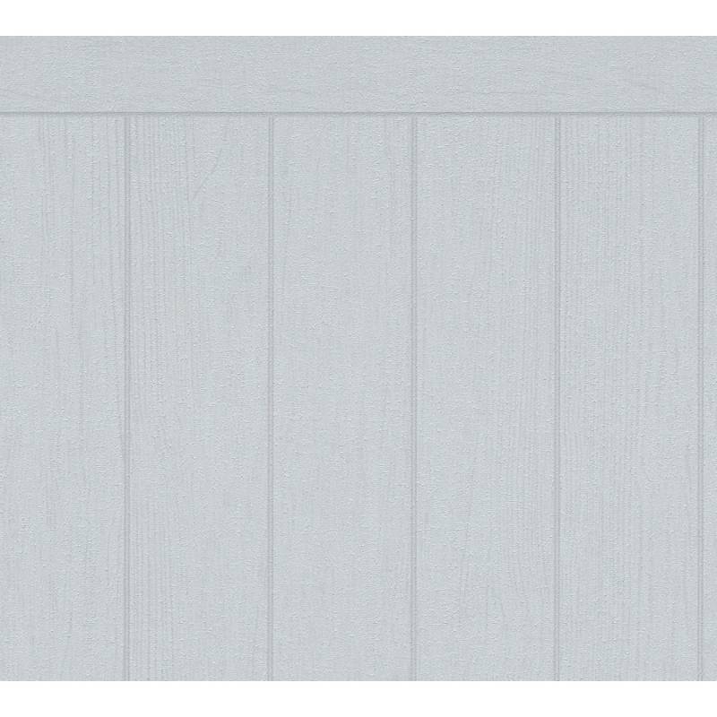 A.S. Création Vliestapete Wallpanel Holz 5 m x 1,06 m Grau von AS-Creation