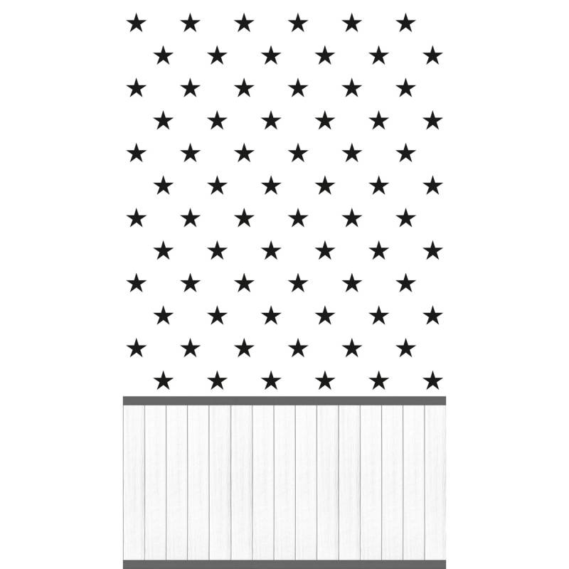 A.S. Création Vliestapete Wallpanel Sterne Schwarz-Weiß von AS-Creation