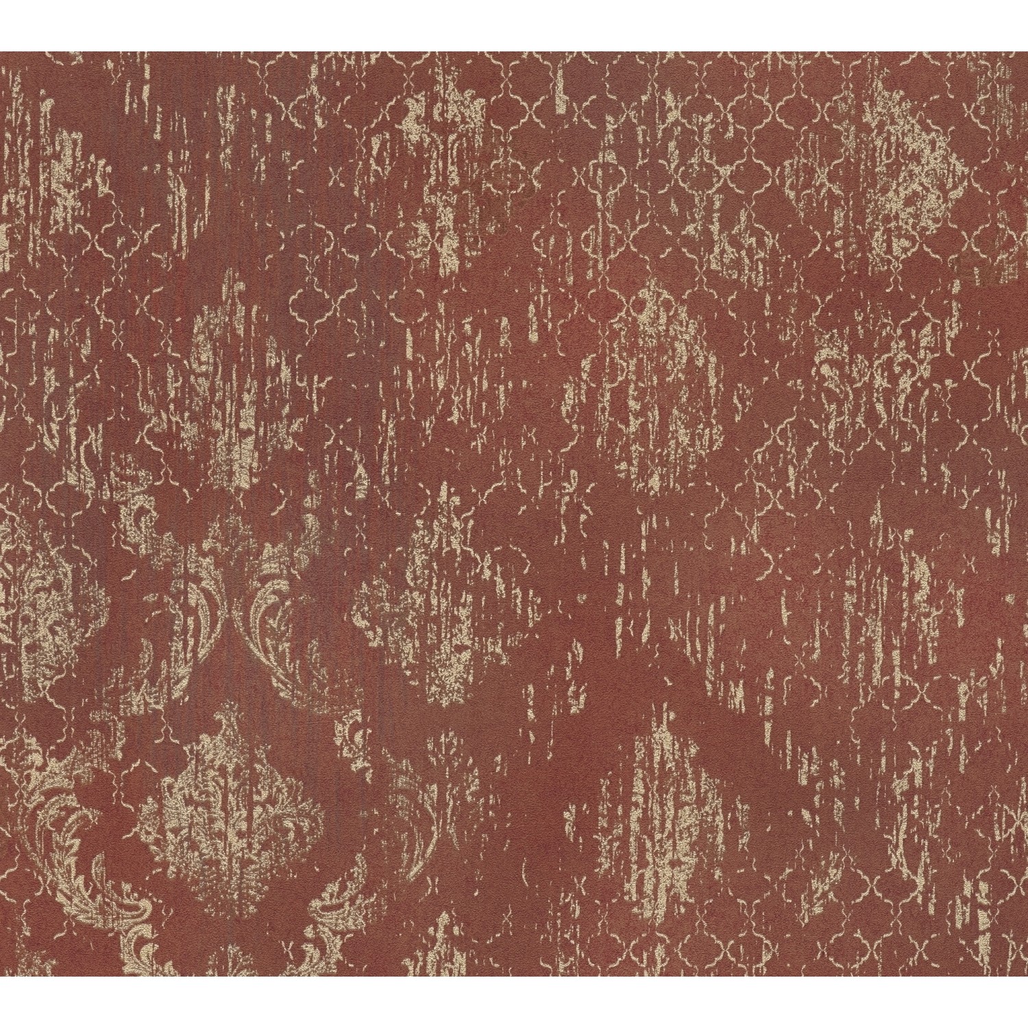 AS Creation Tapete Pop Up Panel Selbstklebend Ornament 250 x 52 cm Rot-Gold FSC® von AS-Creation