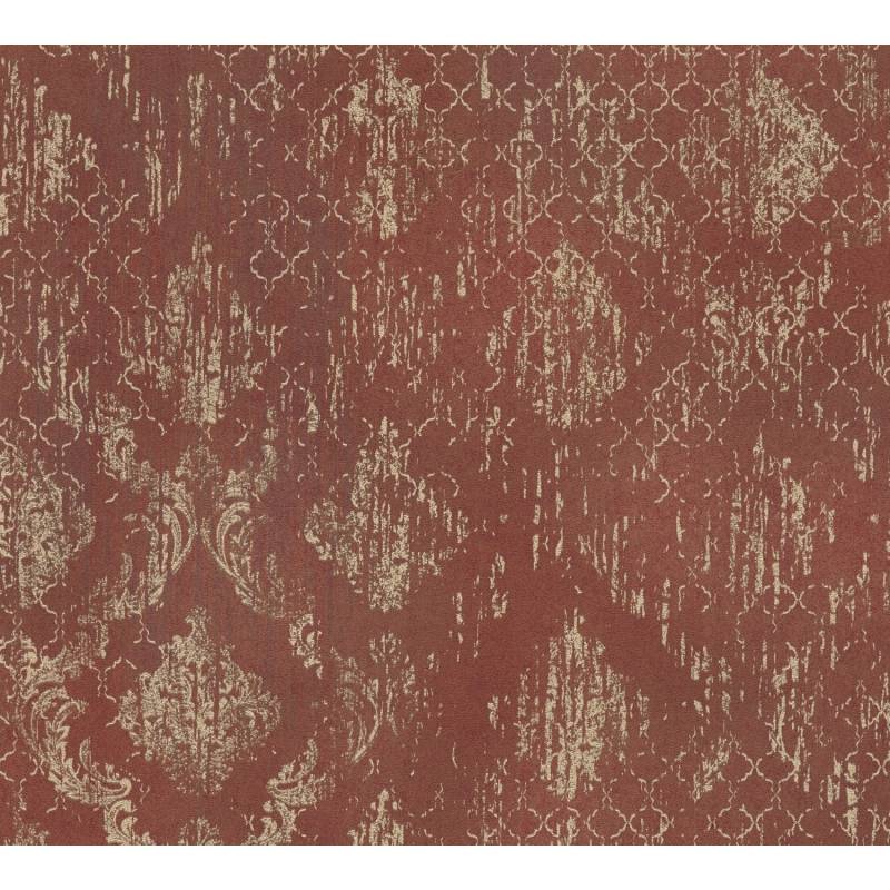 AS Creation Tapete Pop Up Panel Selbstklebend Ornament 250 x 52 cm Rot-Gold FSC® von AS-Creation