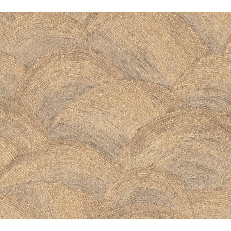 AS-Creation Vliestapete Abstrakt Muster teilw. Glänzend Strukturiert Beige Braun von AS-Creation
