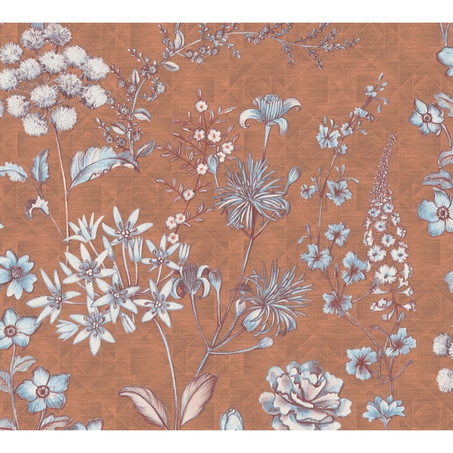AS-Creation Vliestapete Blumen Grafisch Matt Leicht Strukturiert Orange Braun AS-Creation Vliestapete Blumen Grafisch Matt Leicht Strukturiert Orange Braun von AS-Creation