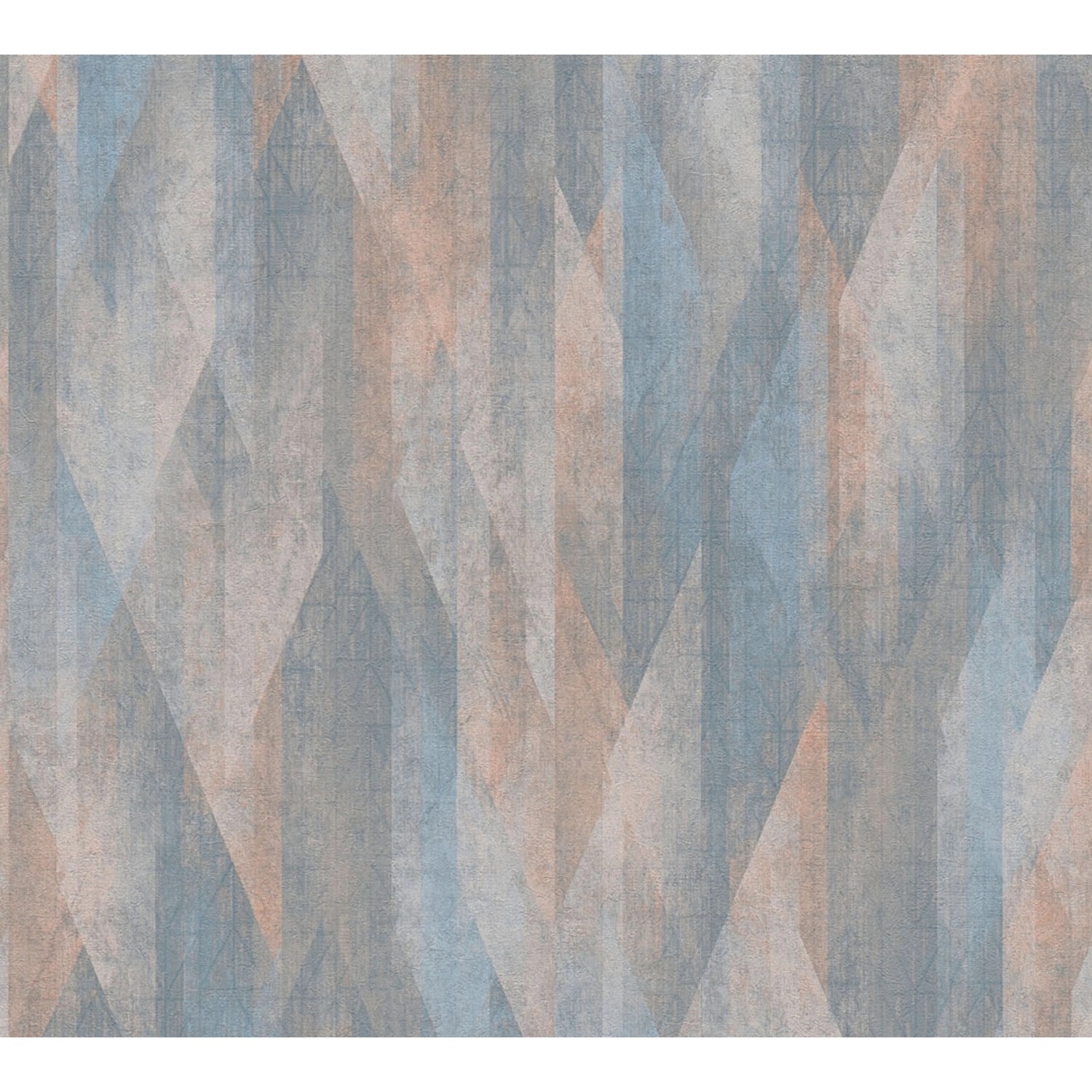 AS-Creation Vliestapete Grafisch Art Deco Matt Leicht Strukturiert Blau Beige von AS-Creation