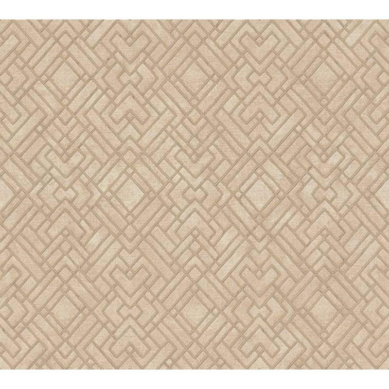 AS-Creation Vliestapete Grafisch Metalliceffekt Strukturiert Gold Beige von AS-Creation