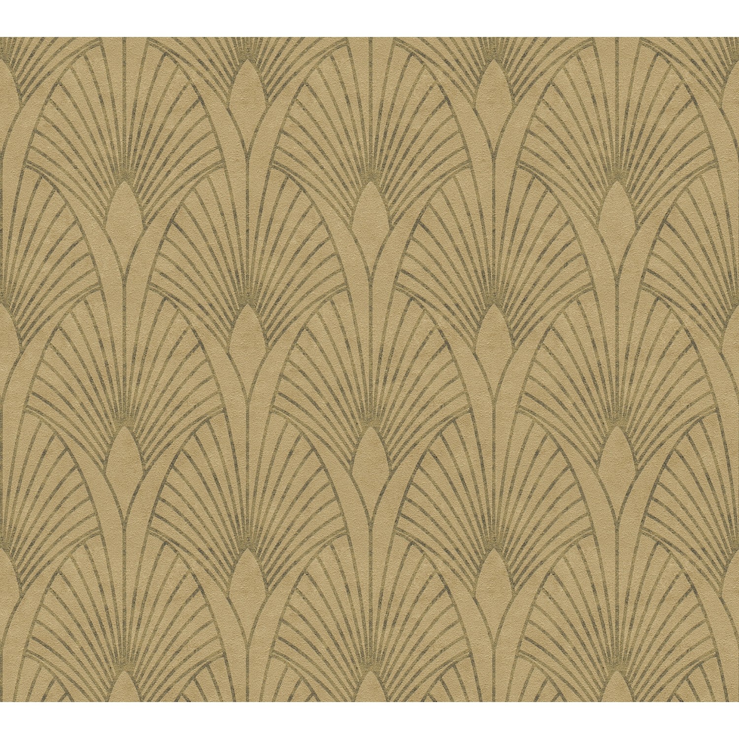 AS-Creation Vliestapete New Walls Art Deco Matt Leicht Strukt. Gold Beige FSC® von AS-Creation