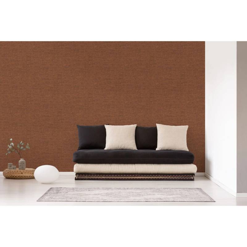Livingwalls Tapete Uni Braun Rot und Orange 53 cm x 10,05 m AS-385278 von AS-Creation