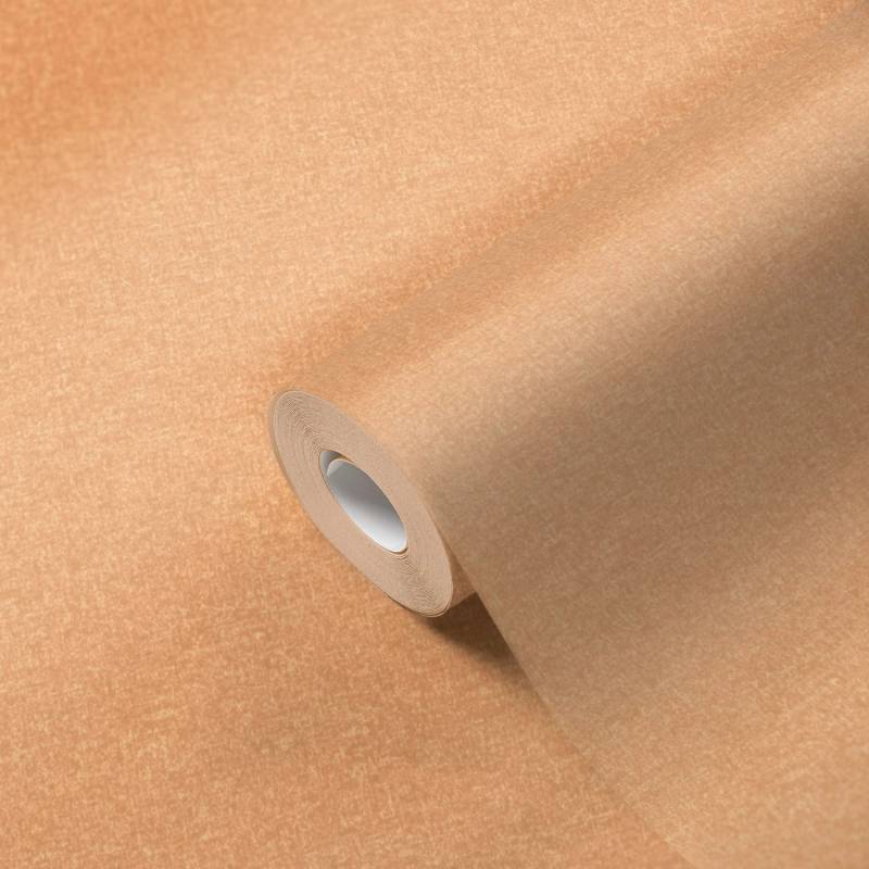 Livingwalls Tapete Uni Orange 53 cm x 10,05 m AS-392168 von AS-Creation
