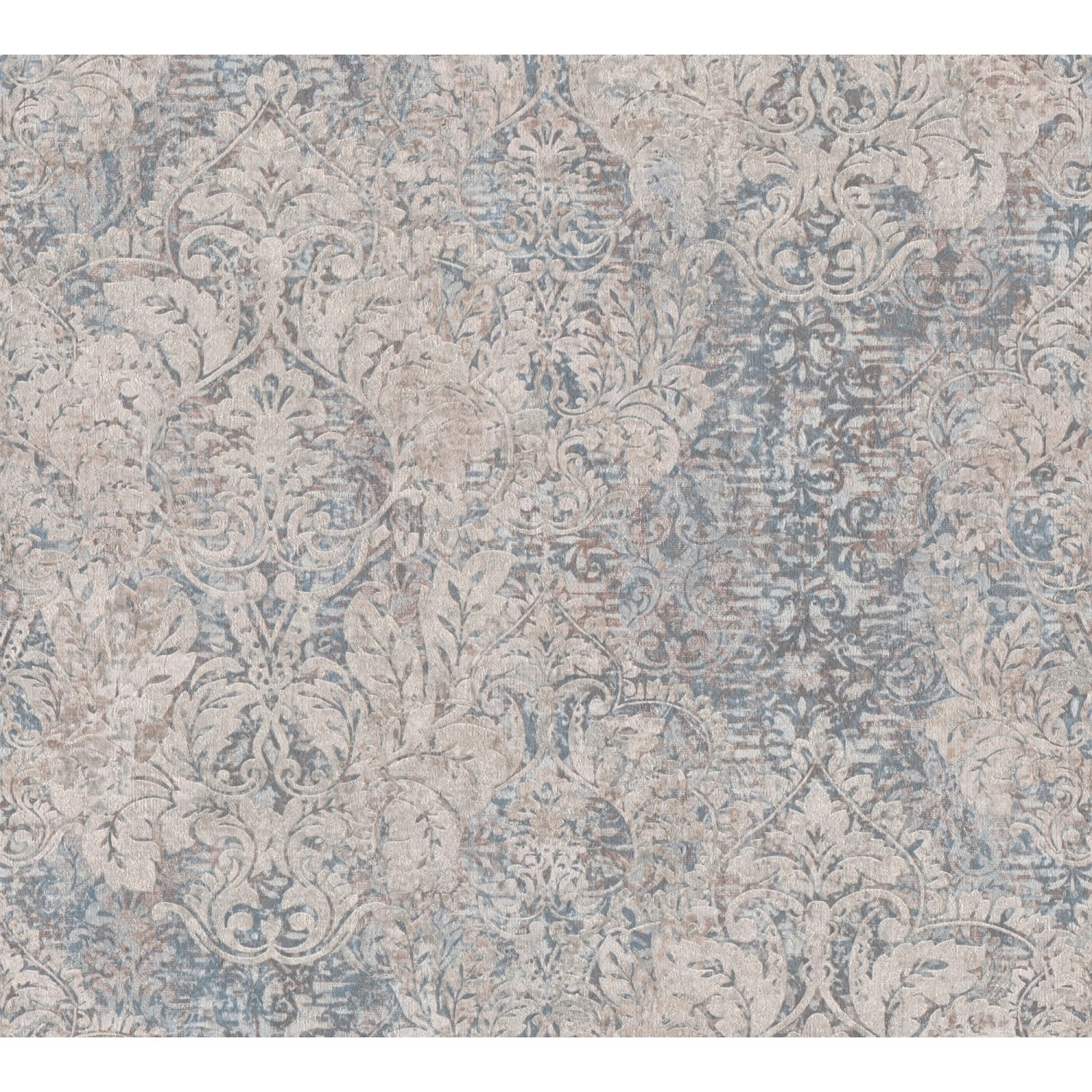 Vliestapete Barock Vintage Beige Blau FSC® von AS-Creation