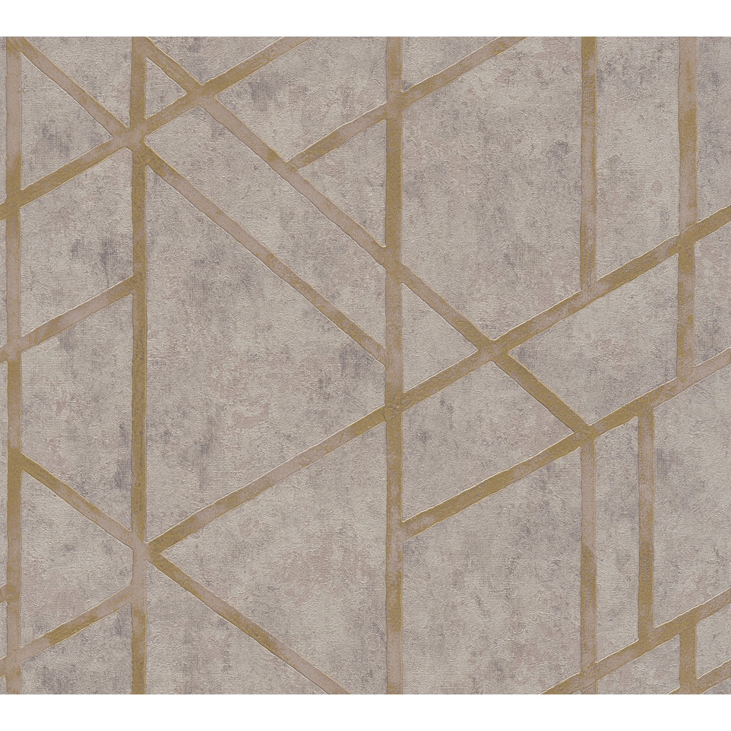 Vliestapete Metropolitan Stories Geometrisch Glanz Strukt. Taupe Gold FSC® von AS-Creation