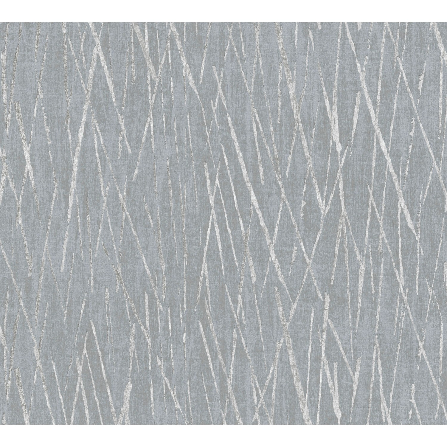 Vliestapete Muster Glänzend Strukturiert Metallic Grau FSC® von AS-Creation