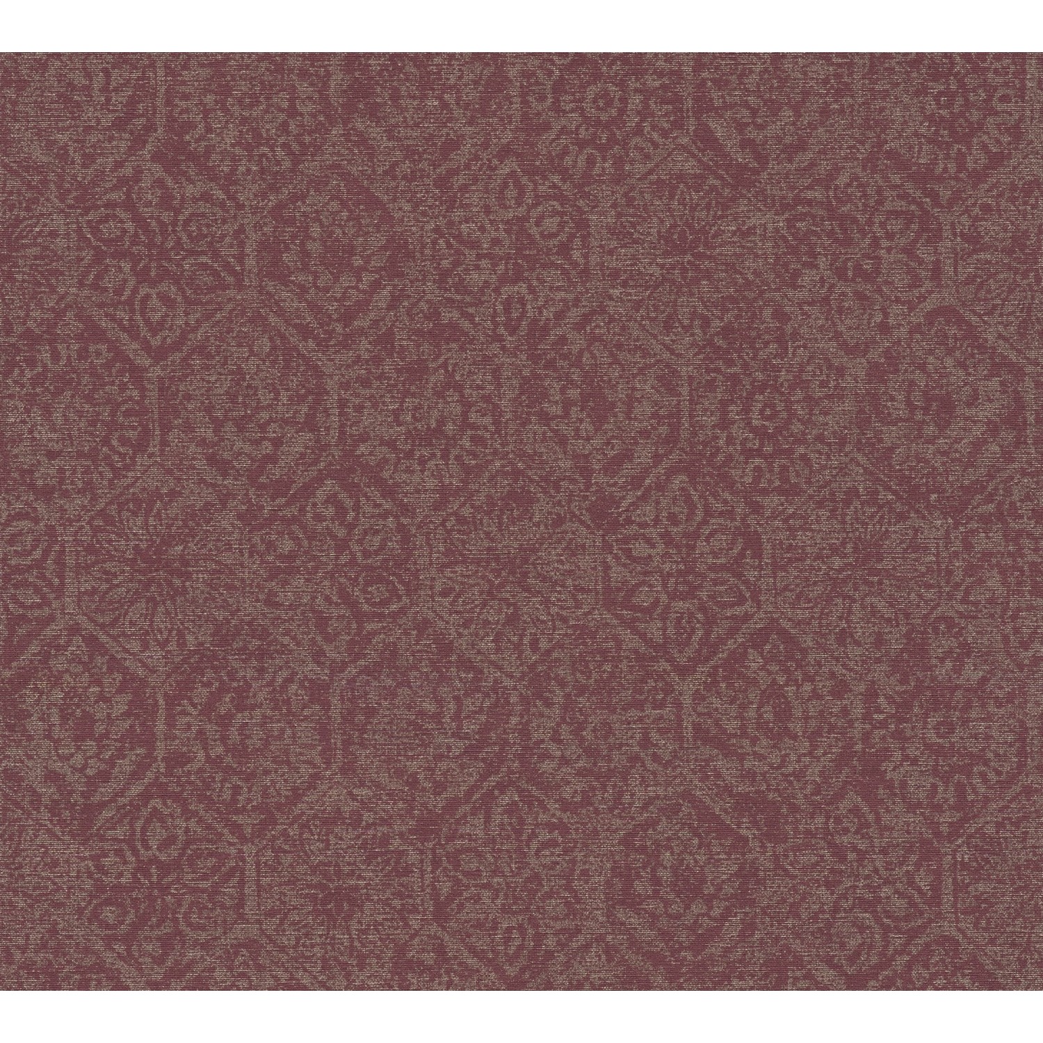 Vliestapete Orient Vintage Leicht Glänzend Leicht Strukturiert Metallic Rot FSC® von AS-Creation