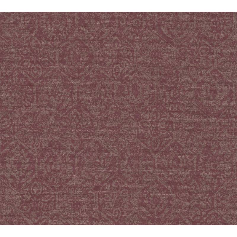 Vliestapete Orient Vintage Leicht Glänzend Leicht Strukturiert Metallic Rot FSC® von AS-Creation