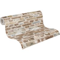 Vliestapete Stein-Optik 10,05 m x 0,53 m - Braun, Beige, Grau - Tapete leicht strukturiert Vliestapete Stein-Optik 10,05 m x 0,53 m - Braun, Beige, Grau - Tapete leicht strukturiert von AS Creation
