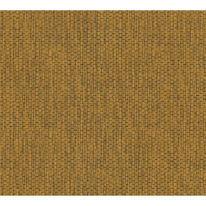Vliestapete Uni Matt Leicht Strukturiert Braun Gelb FSC® von AS-Creation