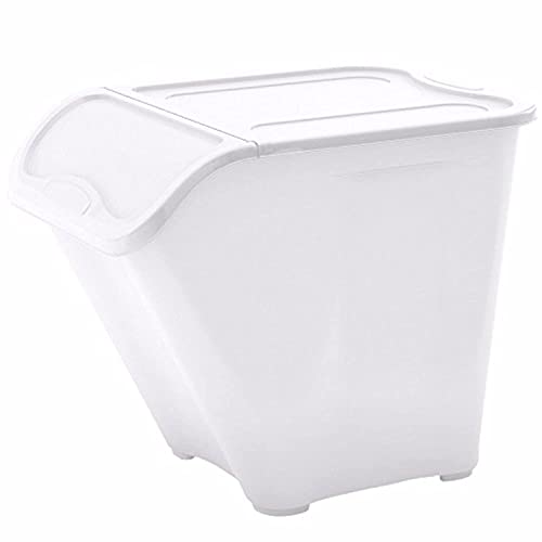 Kis Aufbewahrungsbox All In Box 39 Liter in weiß, Plastik, 54.5x38.5x32 cm von AS ONE