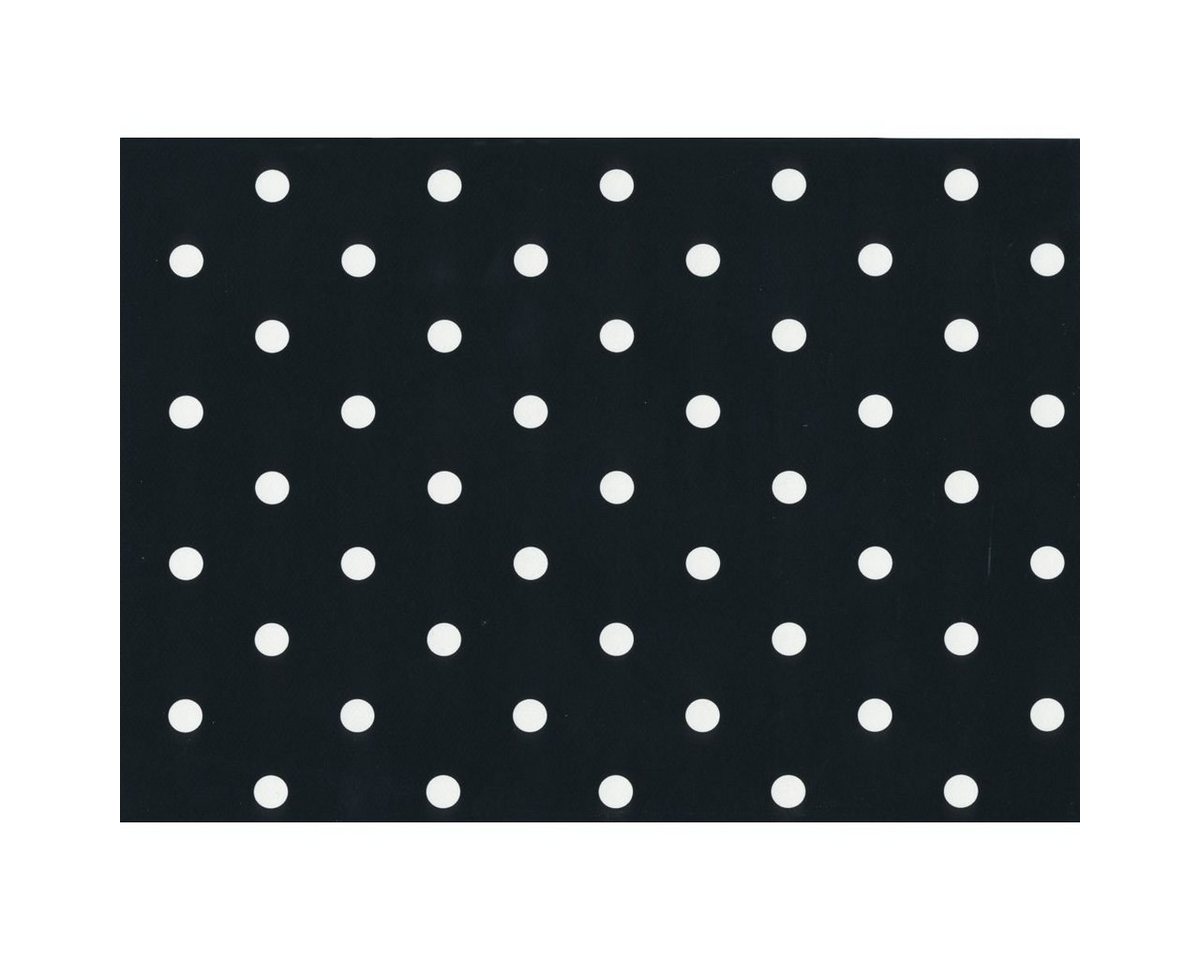 AS4HOME Möbelfolie Möbelfolie Schwarz Punkte - Dots - 0,45 m x 15 m, Muster: Gepunktet von AS4HOME