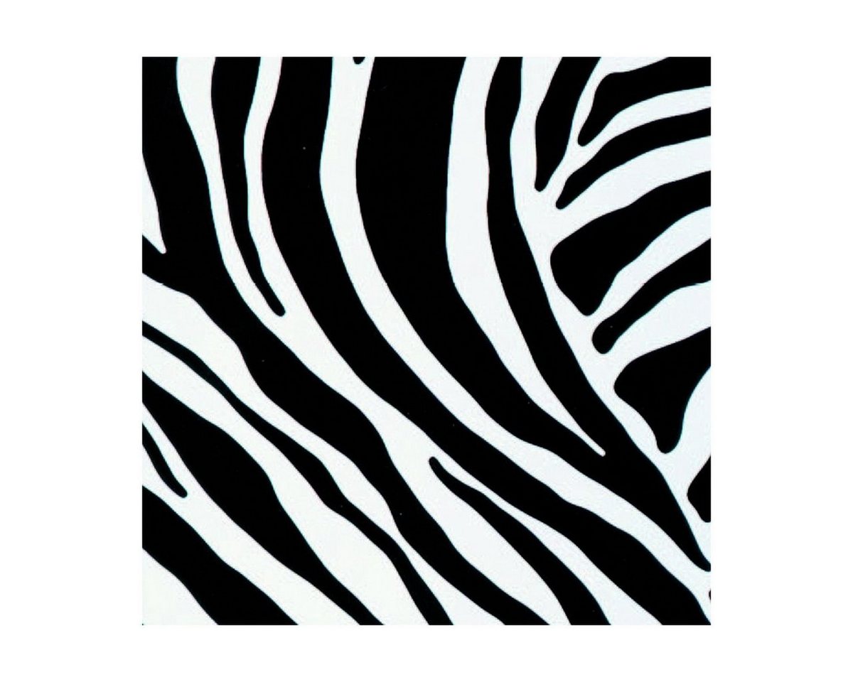 AS4HOME Möbelfolie Möbelfolie Zebra - schwarz weiss 0,67 m x 15 m, Muster: Gestreift von AS4HOME
