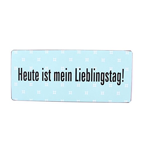 AS4HOME Vintage Blechschild - Heute IST Mein LIEBLINGSTAG - Lustiges Vintage Wandschschild Metall für den Innenbereich von AS4HOME