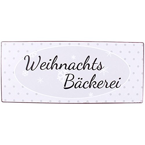 AS4HOME Vintage Blechschild - WEIHNACHTSBÄCKEREI - Lustiges Vintage Wandschschild Metall für den Innenbereich von AS4HOME