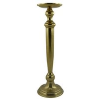 Kerzenhalter klassisch 39 cm Metall Leuchter goldfarben Shabby Style von AS4HOME