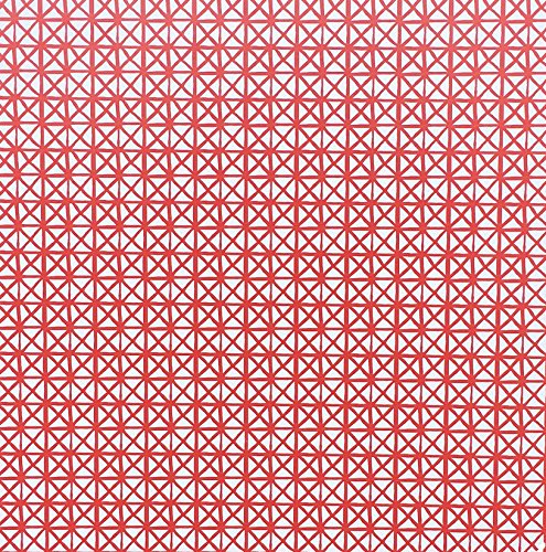 Klebefolie Möbelfolie Andy rot geometrisch Dekorfolie 45 cm x 200 cm Selbstklebefolie von AS4HOME