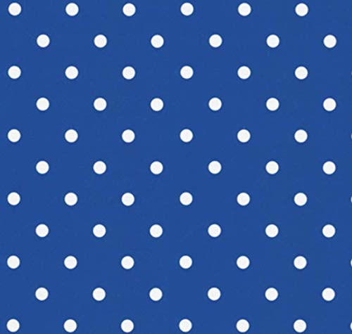 Klebefolie - Möbelfolie Blau Punkte - Dots 0,45 m x 2 m Selbstklebende Folie Dots - Dekorfolie Selbstklebefolie von AS4HOME
