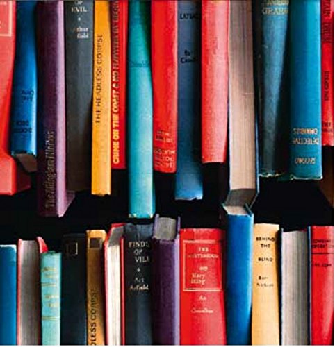 Klebefolie - Möbelfolie Bücher Bücherregal bunt - 45 cm x 200 cm Designfolie Selbstklebende Folie mit Dekor - Selbstklebefolie von AS4HOME