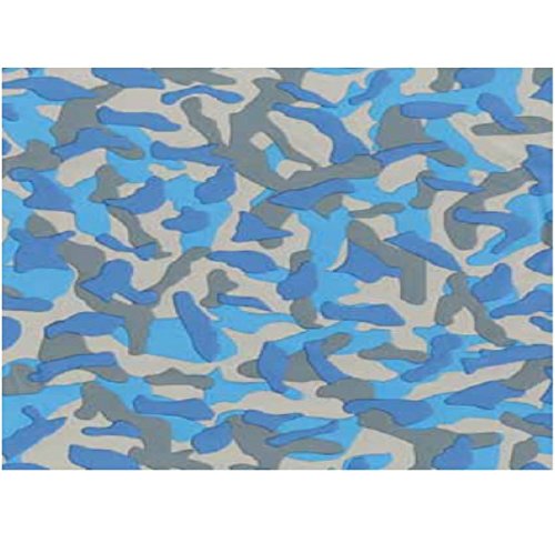 Klebefolie - Möbelfolie Camouflage blau Camo - 45 cm x 200 cm Selbstklebende Folie Motiv - Dekorfolie Selbstklebefolie von AS4HOME