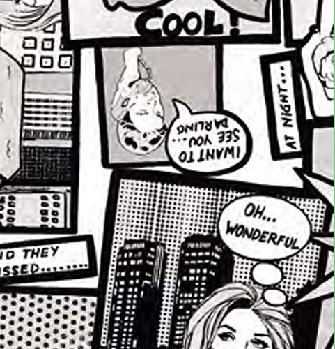 Klebefolie Möbelfolie Comic Style schwarz weiss - 90 cm x 200 Dekorfolie Selbstklebefolie von AS4HOME