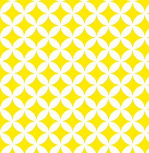 Klebefolie - Möbelfolie Elliott gelb Dekorfolie 45 cm x 200 cm Selbstklebefolie Selbstklebefolie Retro Motiv Bastelfolie von AS4HOME