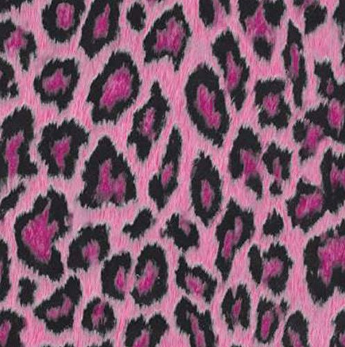 Klebefolie - Möbelfolie Leopard Pink - 0,45 m x 15 m Selbstklebende Folie Animal Print Deko - Bastelfolie Selbstklebefolie Designfolie von AS4HOME