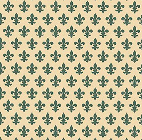 Klebefolie Möbelfolie Lilie French Lily grün 45 cm x 200 cm Heraldik Dekorfolie von AS4HOME