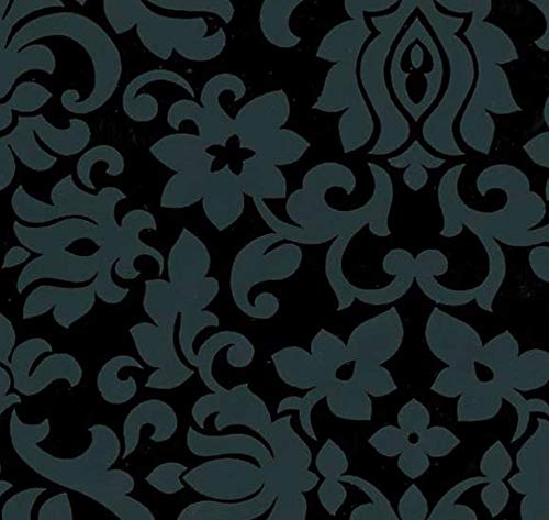 Klebefolie Möbelfolie Ornamente schwarz grau 45 cm x 200 cm Dekorfolie Barock Selbstklebefolie von AS4HOME