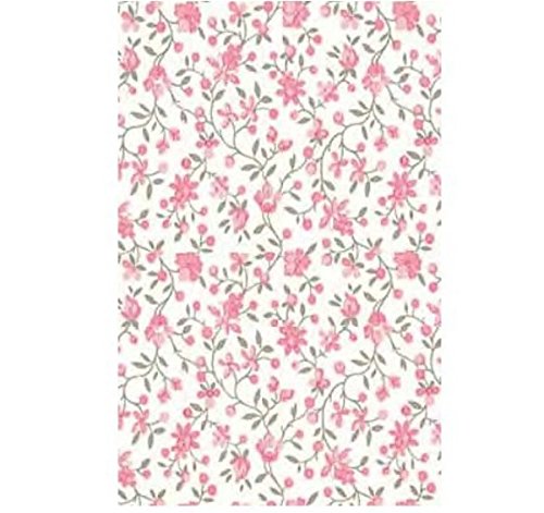 Klebefolie Möbelfolie Rosa Blümchen Biedermeier Look 0,67 m x 15 m Dekorfolie von AS4HOME