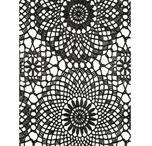 Klebefolie - Möbelfolie Spitzen Design schwarz - 45 cm x 200 cm Selbstklebende Folie mit Häkel Motiv - Dekorfolie Klebefolie - Möbelfolie Spitzen Design schwarz - 45 cm x 200 cm Selbstklebende Folie mit Häkel Motiv - Dekorfolie von AS4HOME