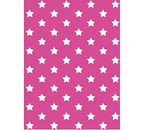 Klebefolie - Möbelfolie Stars - Sterne pink - 45 cm x 200 cm moderne Selbstklebefolie Folie Dekorfolie mit Motiv von AS4HOME