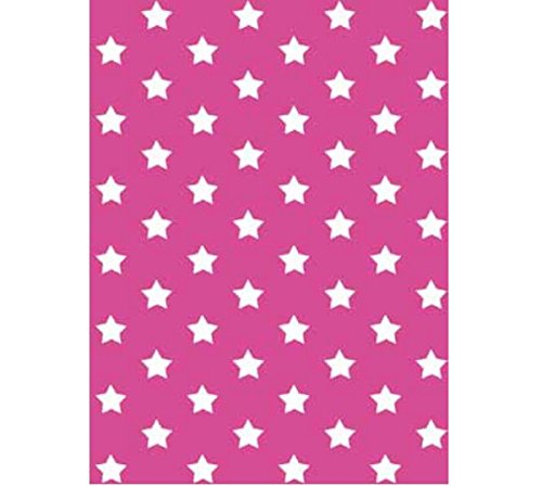 Klebefolie - Möbelfolie Stars - Sterne pink - 45 cm x 200 cm moderne Selbstklebefolie Folie Dekorfolie mit Motiv von AS4HOME