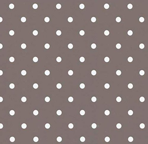 Klebefolie - Möbelfolie Taupe graubraun Punkte - Dots 0,45 m x 2 m Selbstklebende Folie Dots - Dekorfolie Selbstklebefolie von AS4HOME