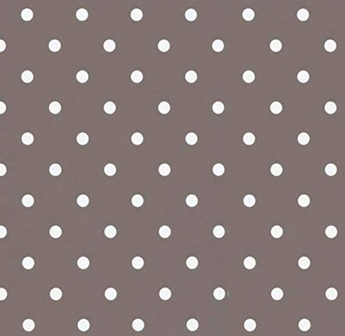 Klebefolie - Möbelfolie Taupe graubraun Punkte - Dots 0,45 m x 2 m Selbstklebende Folie Dots - Dekorfolie Selbstklebefolie von AS4HOME