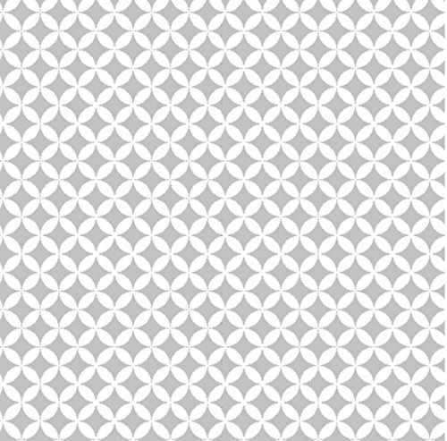 Klebefolie selbstklebende Möbelfolie Elliott silber weiß Dekorfolie 45 cm x 200 cm Selbstklebefolie Retro Motiv Bastelfolie von AS4HOME