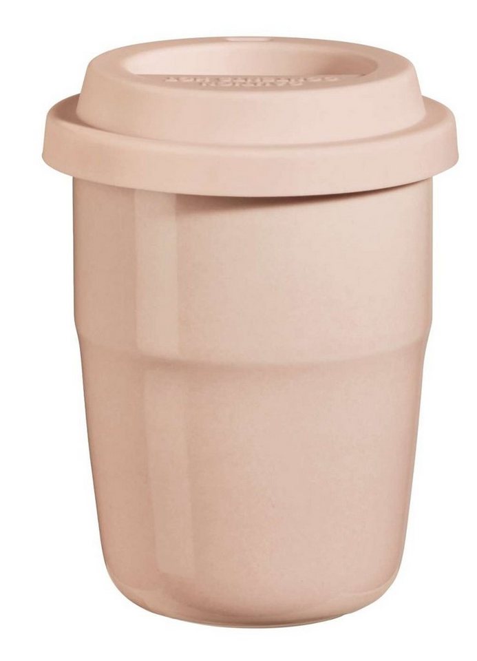 ASA SELECTION Becher cup & go Thermobecher rose Deckel rose 0,2 l, Porzellan/Silikon, Geschirr von ASA SELECTION