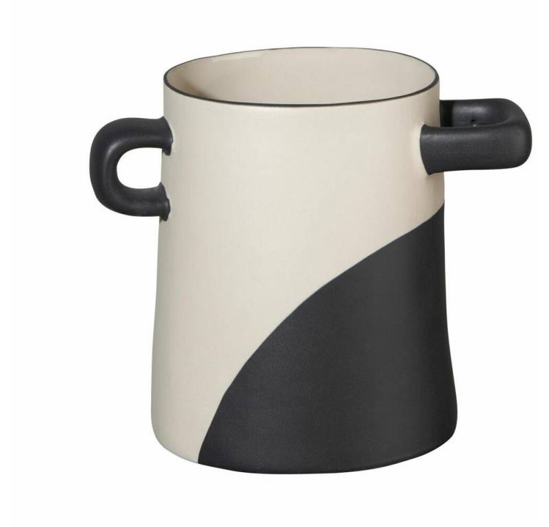 ASA SELECTION Dekovase Rayu Schwarz Getunkt H 15.5 cm von ASA SELECTION