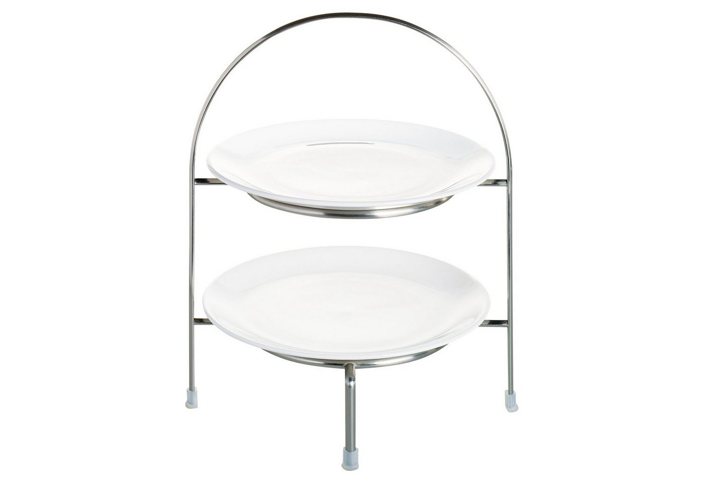 ASA SELECTION Etagere A TABLE, 2-stufig, Silbergrau, Ø 21 cm, Metall, (1-tlg) von ASA SELECTION