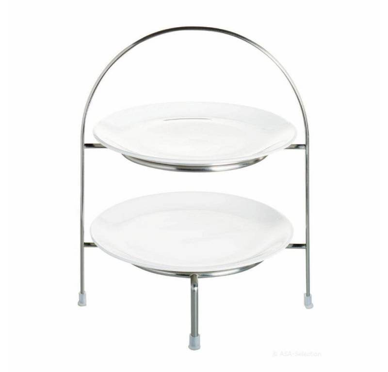 ASA SELECTION Etagere à table Etagere Gestell 2stufig Ø 21cm, Edelstahl von ASA SELECTION