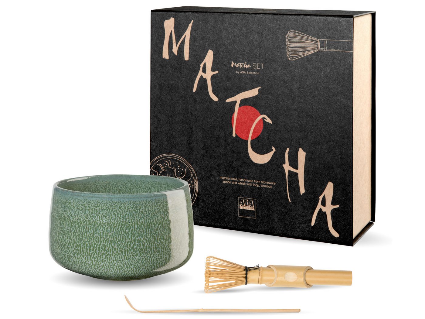 ASA SELECTION Geschirr-Set moribana Matcha-Set matsu shiny 3tlg, Steinzeug ASA SELECTION Geschirr-Set moribana Matcha-Set matsu shiny 3tlg, Steinzeug von ASA SELECTION