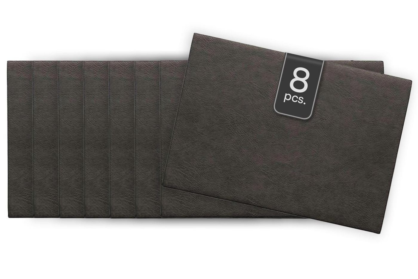 ASA SELECTION Platzset VEGAN LEATHER, Tisch-Sets, Braun, B 33 cm, (Set, 8-St) von ASA SELECTION