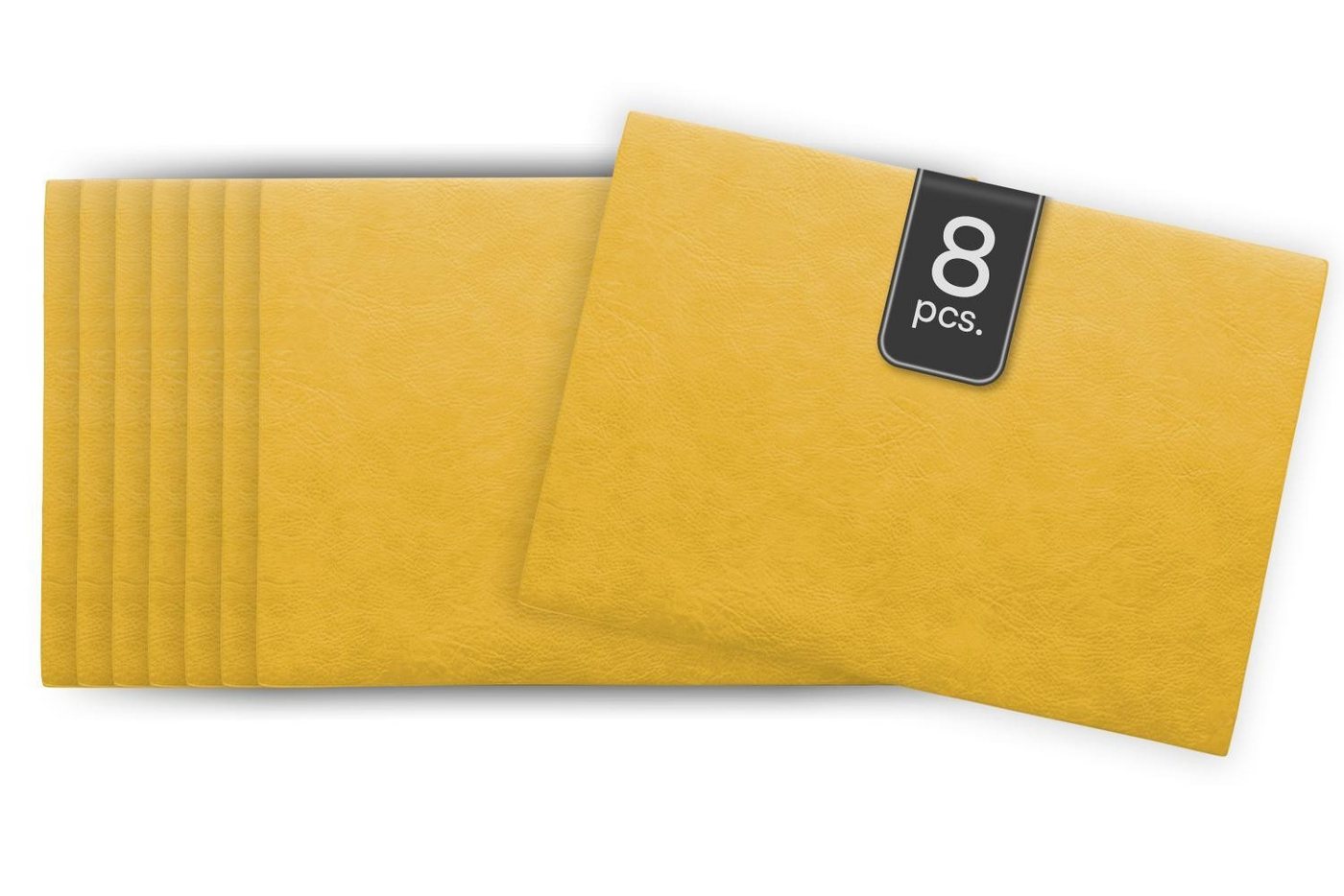 ASA SELECTION Platzset VEGAN LEATHER, Tisch-Sets, Gelb, B 33 cm, (Set, 8-St) von ASA SELECTION