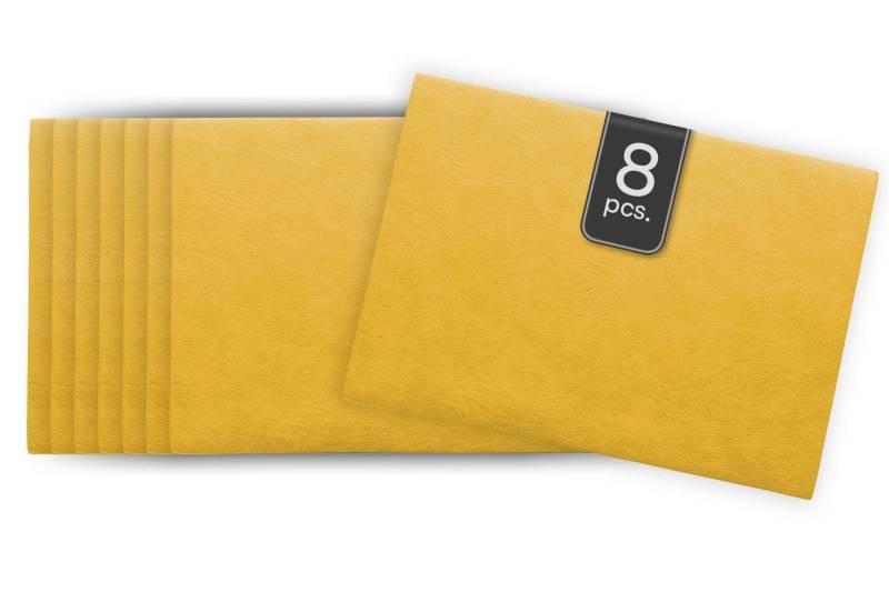 ASA SELECTION Platzset VEGAN LEATHER, Tisch-Sets, Gelb, B 33 cm, (Set, 8-St) von ASA SELECTION
