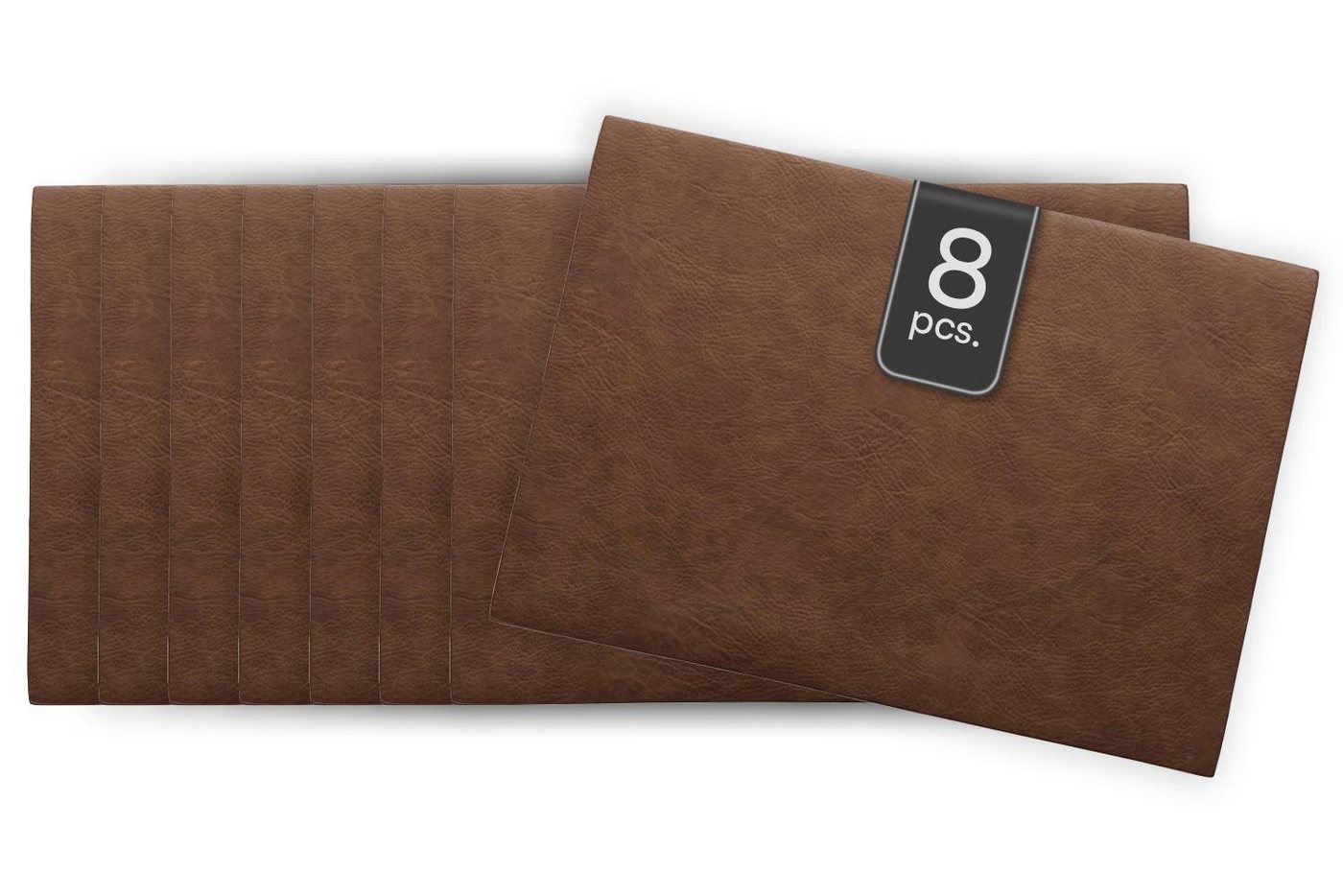 ASA SELECTION Platzset VEGAN LEATHER, Tisch-Sets, Karamell, B 33 cm, (Set, 8-St) von ASA SELECTION